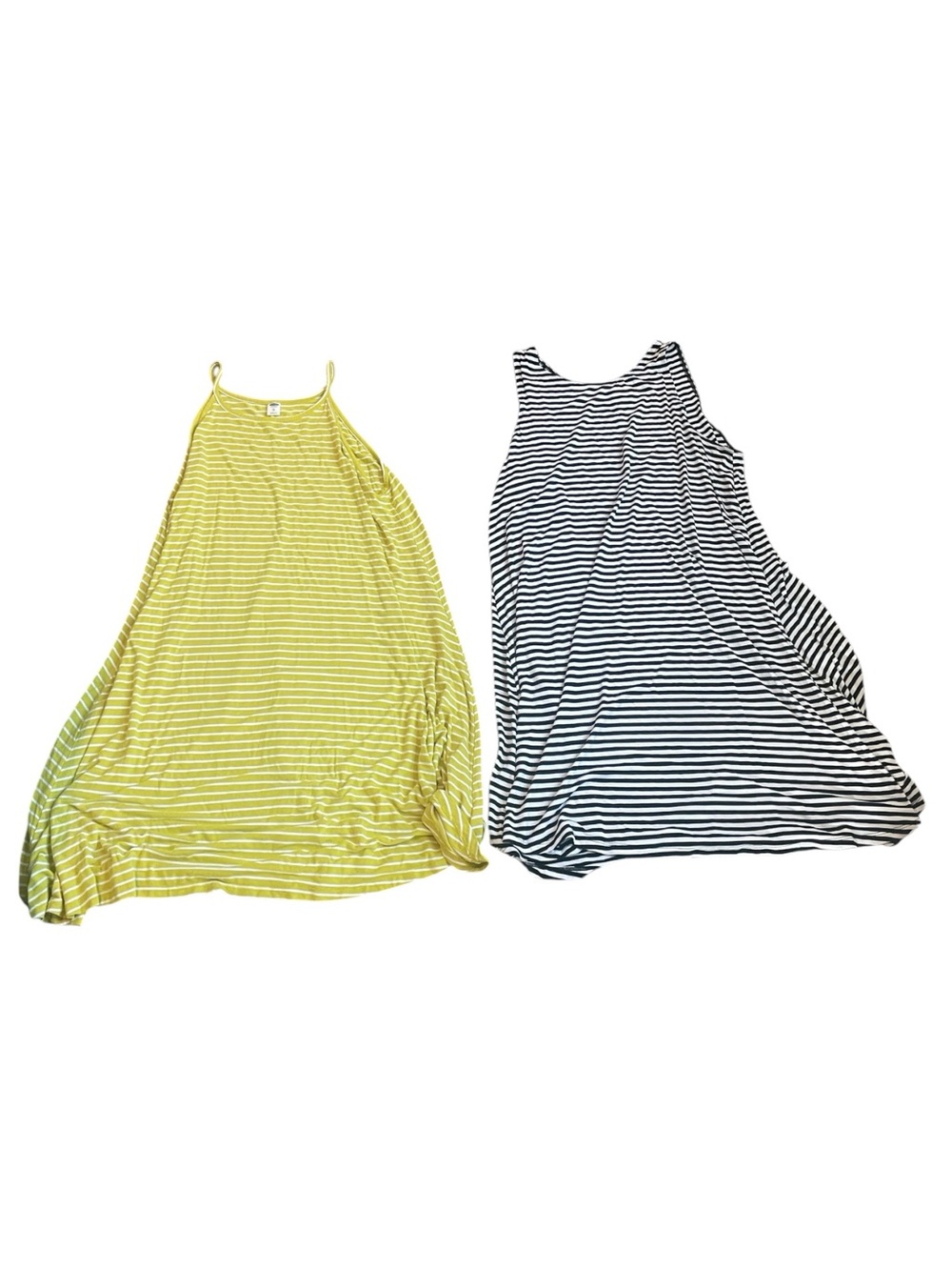 Old Navy Set of 2 Knee Length Striped Tank Dress Women’s Size XL